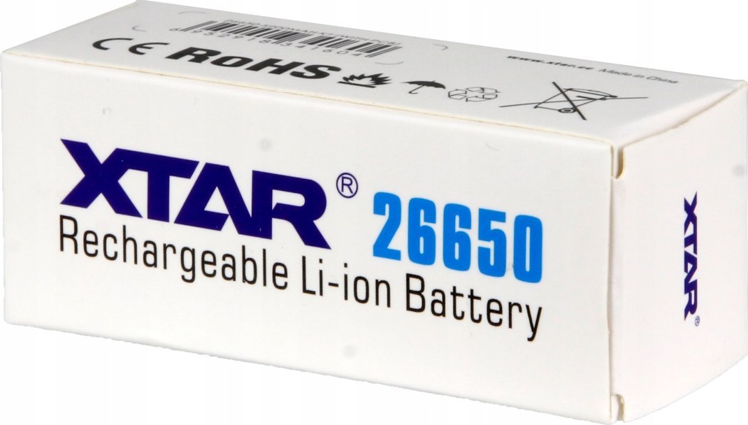 Рикабилна батерија Tovatec XTAR26650 A, 26650, 5200mAh, FLAT TOP