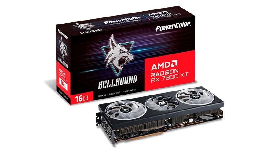 Kartë grafike PowerColor AMD Radeon RX 7800 XT, OC, 16 GB GDDR6