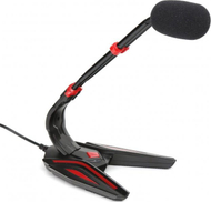 Mikrofon tavoline Varr SPIDER Desktop, omnidrejtues 360°, me trup metalik, i zi