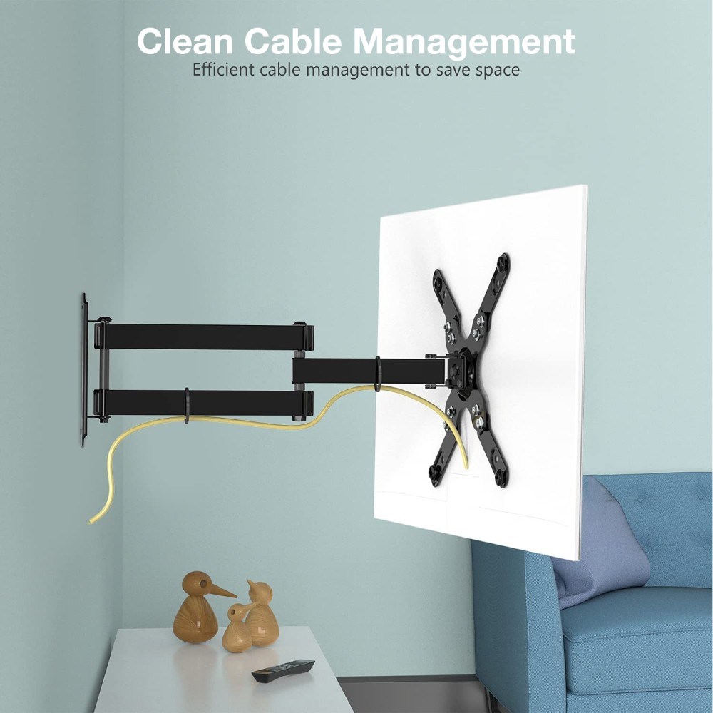 Mbajtëse muri për TV Techly, 23"-55", e zezë