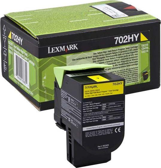 Toner Lexmark 70C2HY0, i verdhë