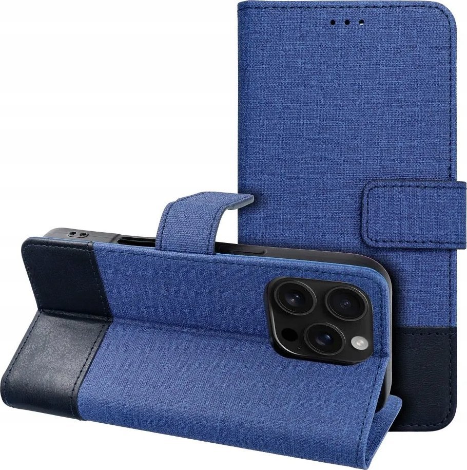 Kapak libër Gomma për Xiaomi Redmi Note 14 4G, mbrojtës, blu