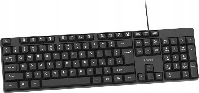 Tastierë Savio KB-01, me kabllo, USB, e zezë