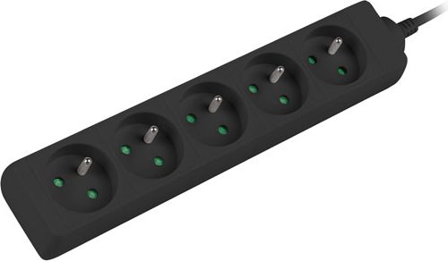 Zgjatës elektrik Lanberg PS0-05E-0150-BK, 5 dalje, 1.5 m, i zi