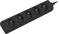Zgjatës elektrik Lanberg PS0-05E-0150-BK, 5 dalje, 1.5 m, i zi