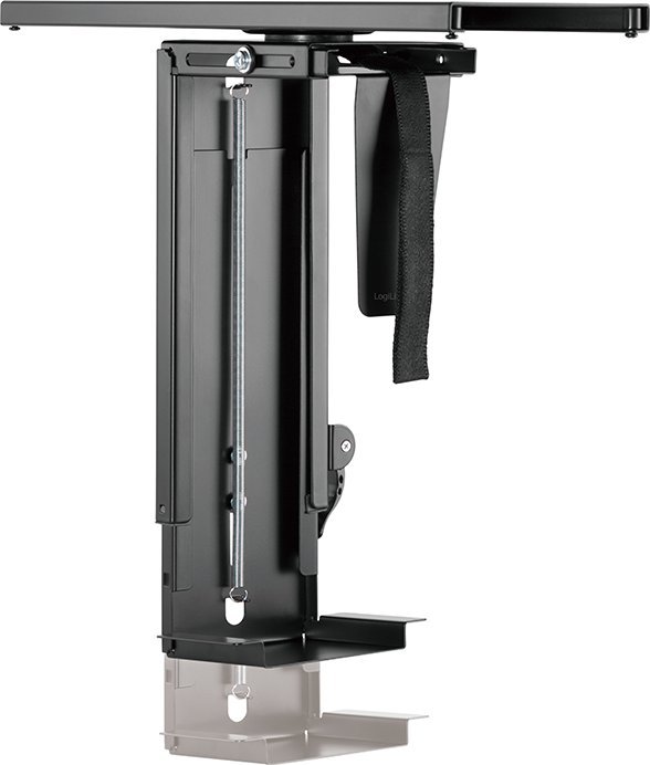 Mbajtës kompjuteri LogiLink EO0031, montim nën tavolinë, i rregullueshëm, i zi