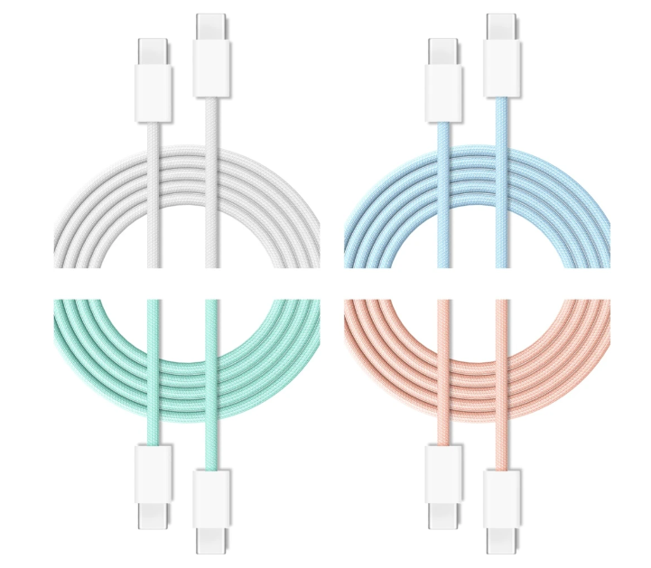 Kabllo USB C Cubenest, 60W, 1m, set 4 copë, e bardhë