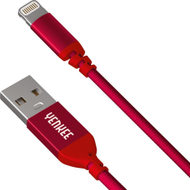 Кабел Лајтнинг Јенки Кави YCU 611 RD, USB 2.0, 1m, црвена