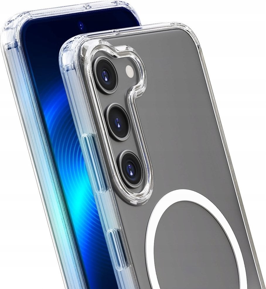 Mbulesë telefoni 3mk MagCase Reinforced për Samsung Galaxy S24, kënde të përforcuara, kompatibile me karikim wireless, transparente