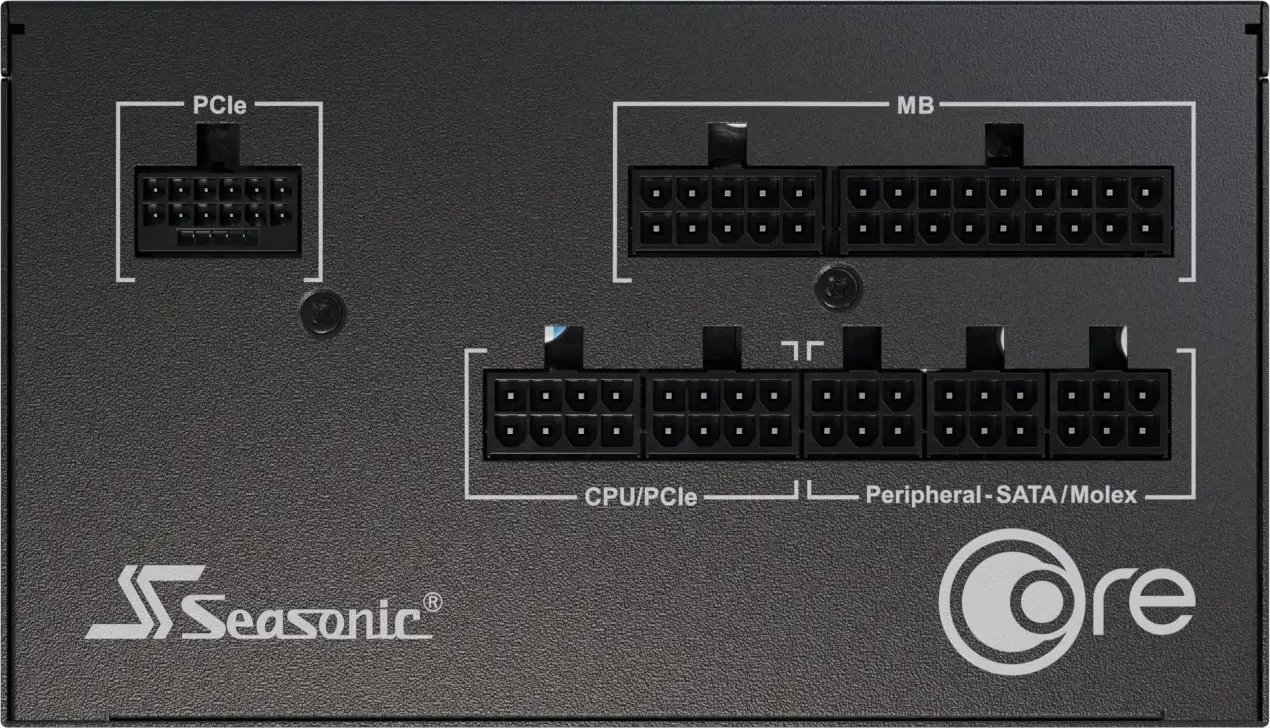 Напојување Seasonic Core GX ATX 3 2024, 750W, 80+ Gold, целосно модуларно, црно