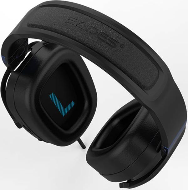 Kufje gaming Spower, stereo, mikrofon fleksibil, të zeza