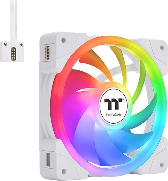 Ventilator kase kompjuteri Thermaltake SWAFAN EX12 ARGB, 12 cm, ARGB, i bardhë