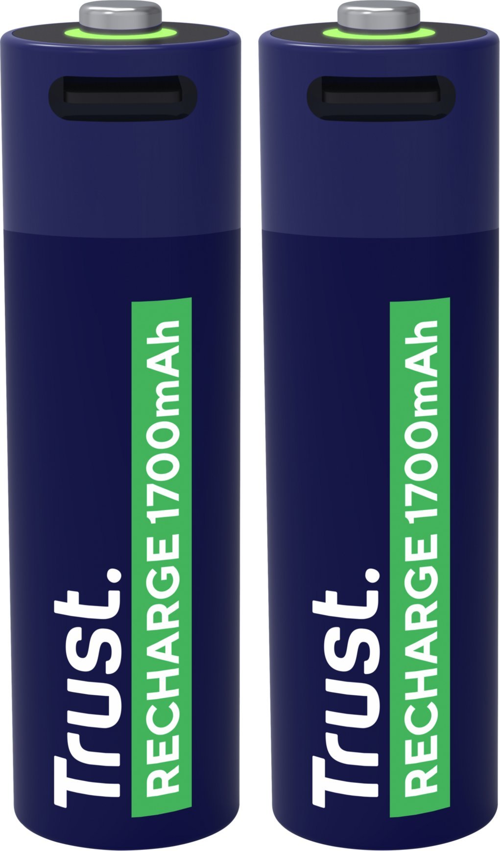 Bateri rikarikuese Trust 25584 AA, USB C, set, gri