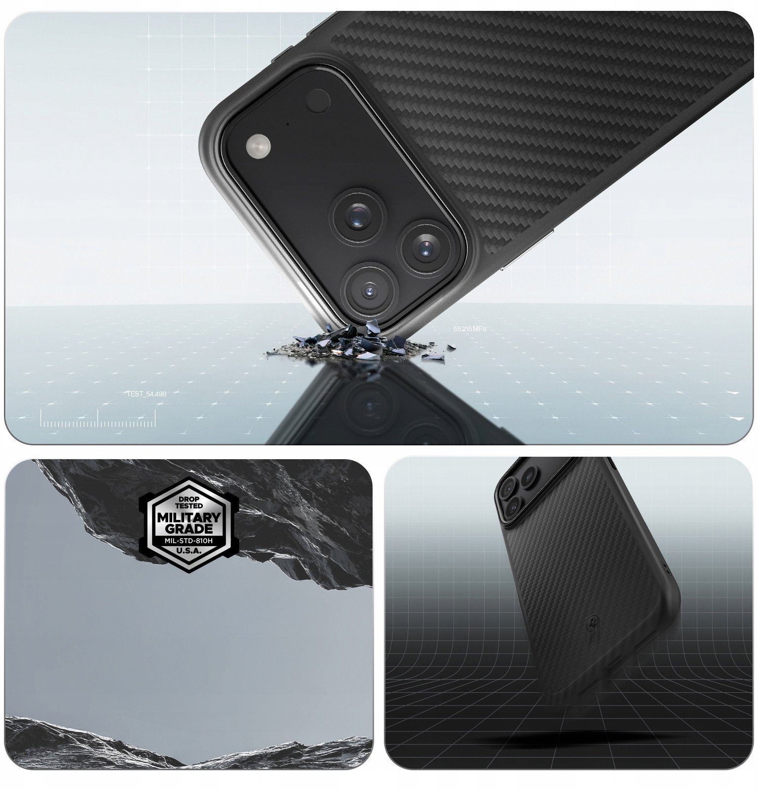 Mbulesë telefoni Spigen Enzo Aramid T MagSafe, për iPhone 17 Pro, fibrë aramid, e zezë