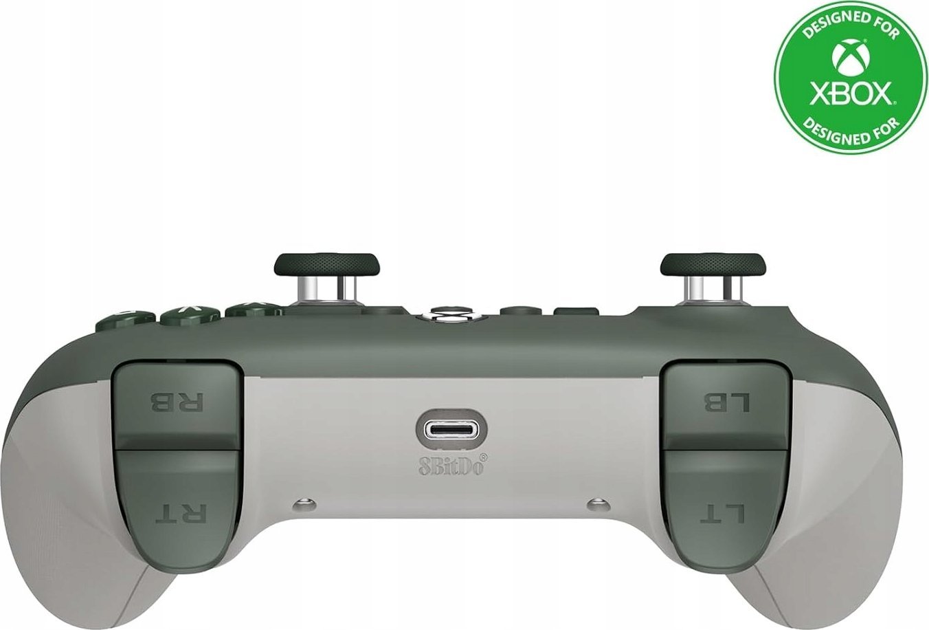 Gamepad 8BitDo Ultimate C për Xbox, me kabllo, RGB, Windows 10/11, i gjelbër