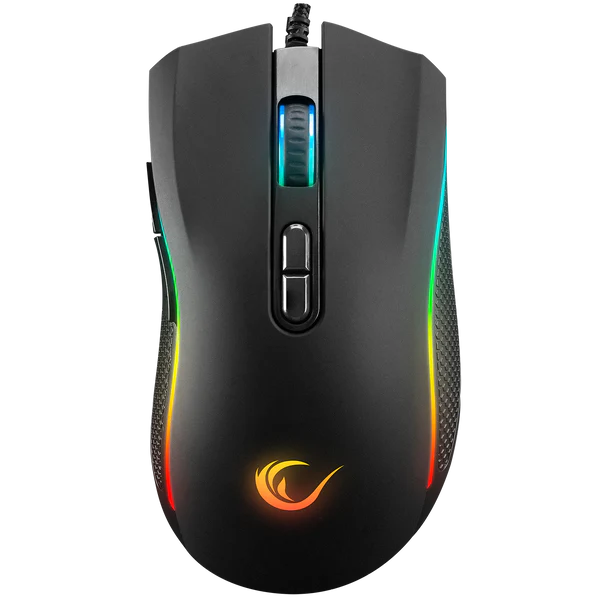 Maus Gaming Rampage SMX‑R44 V2 –Makro, 12800 DPI, RGB LED, 80M Klick, Huano Switch – I Zi