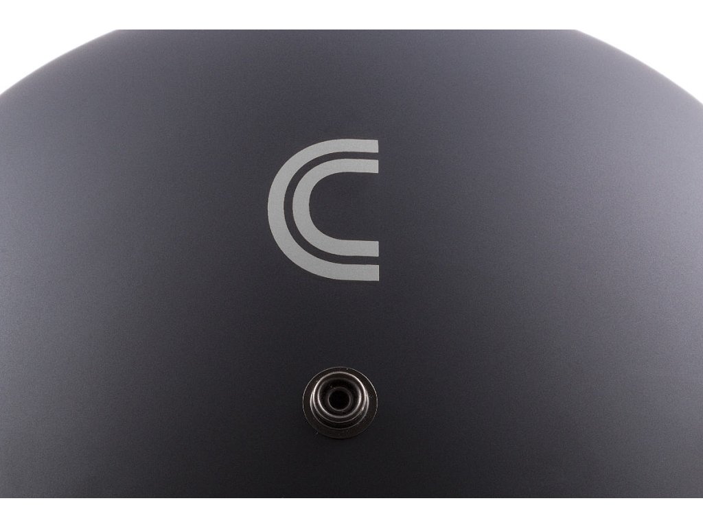 Мото кацига Cassida Oxygen Rondo, поликарбонат, визир за сонце, црна мат со сребрена