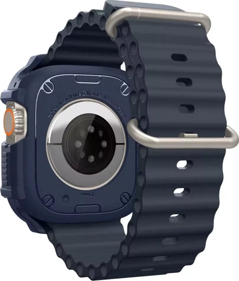 Заштитна маска Spigen Rugged Armor, за Apple Watch Ultra 2 1 49mm, TPU, темно сина