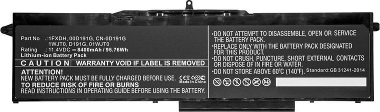 Bateri laptopi CoreParts MBXDE-BA0202, zëvendësuese, e zezë