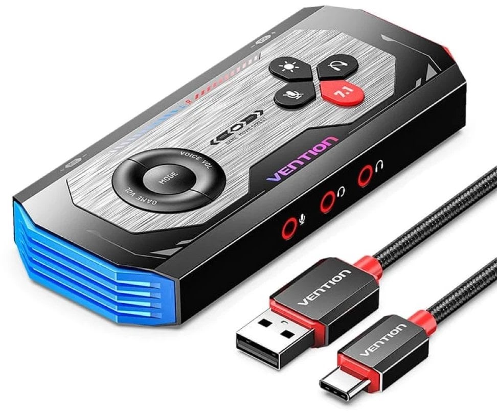 Amplifikator zanor gaming Vention, USB C, 7.1 surround, i zi