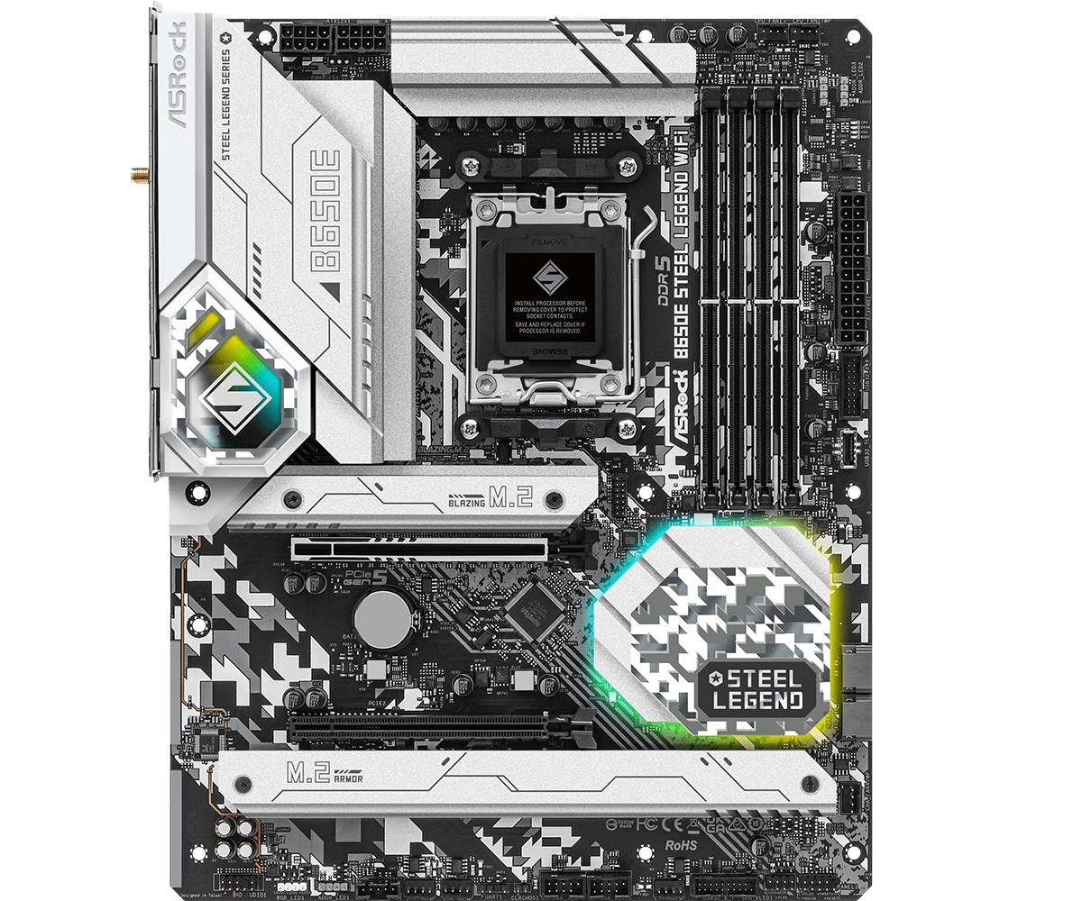 Pllakë amë Asrock B650E Steel Legend WiFi AMD B650 Socket AM5 ATX