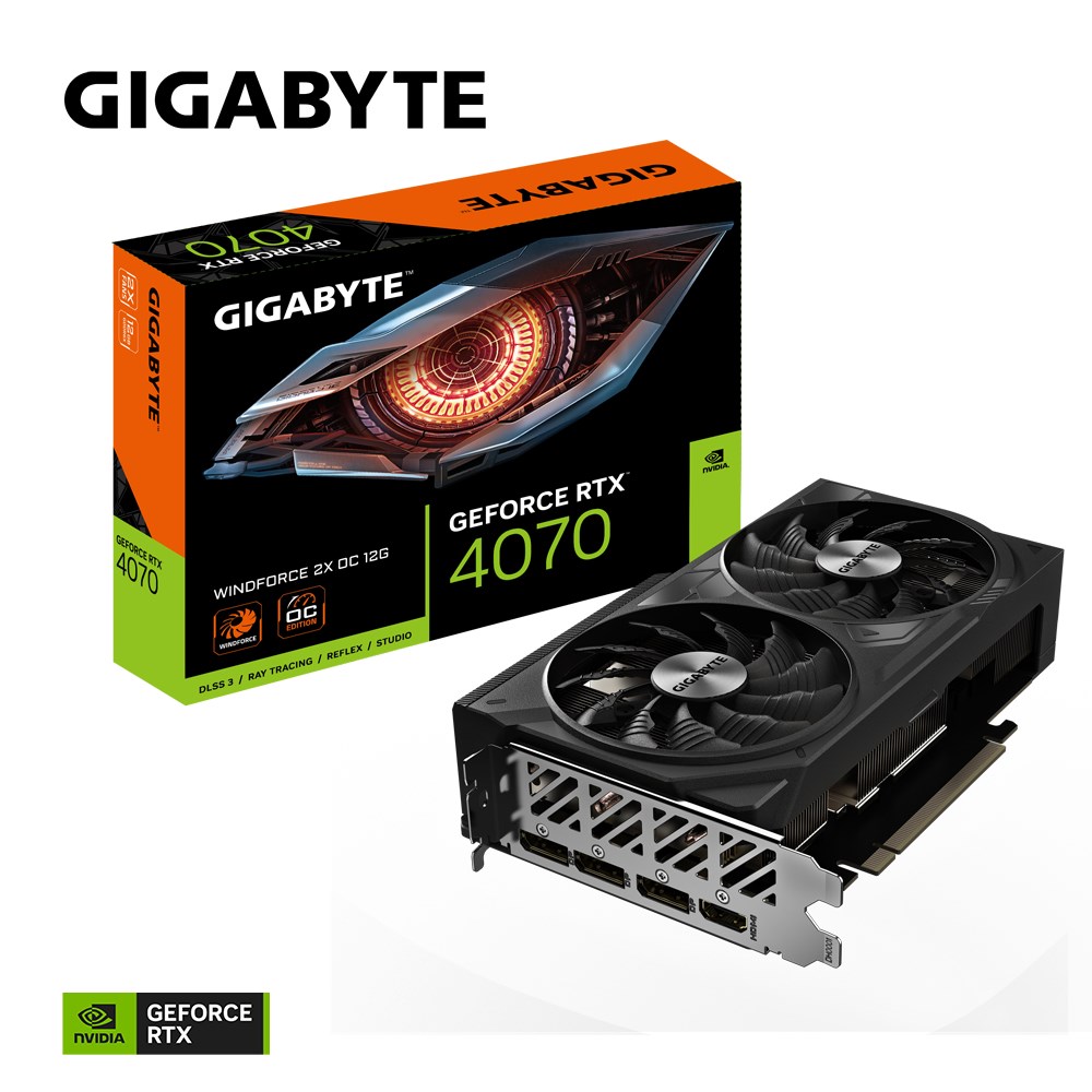 Kartë grafike GIGABYTE NVIDIA GeForce RTX 4070, OC, 12 GB GDDR6X