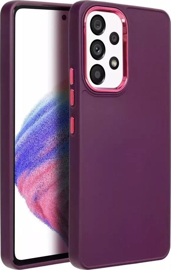 Futrollë 4kom.pl Case Frame për Samsung Galaxy A53 5G, TPU, me kornizë të ngritur, vjollcë