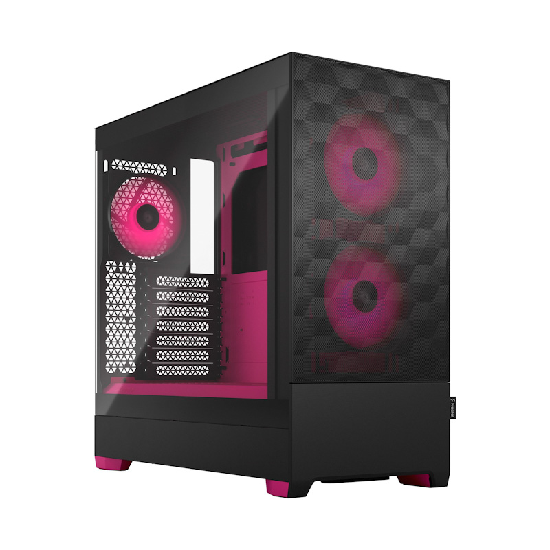 Kasë për PC Fractal Design Pop Air RGB Magenta Core TG, e zezë