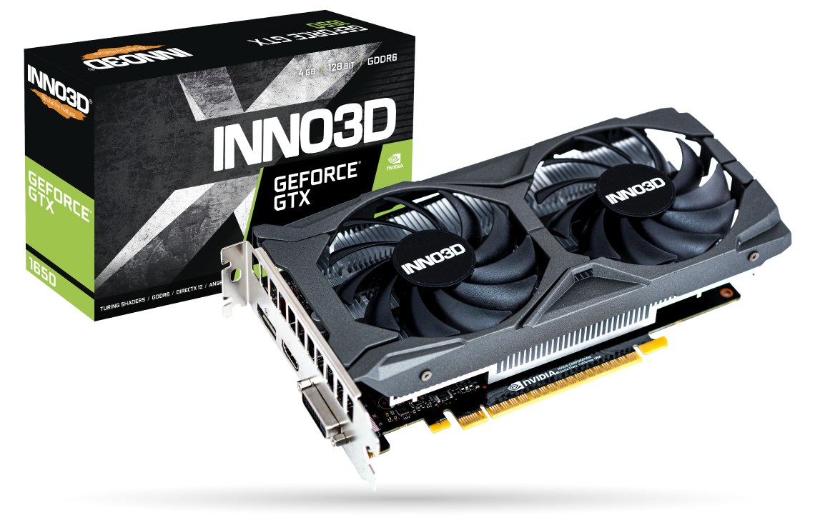 Kartë grafike Inno3D NVIDIA GeForce GTX 1650, OC, 4 GB GDDR6