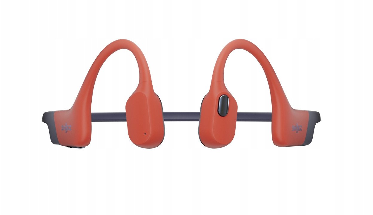Kufje sportive Shokz OpenSwim Pro, Bluetooth MP3, IP68, të kuqe portokalli