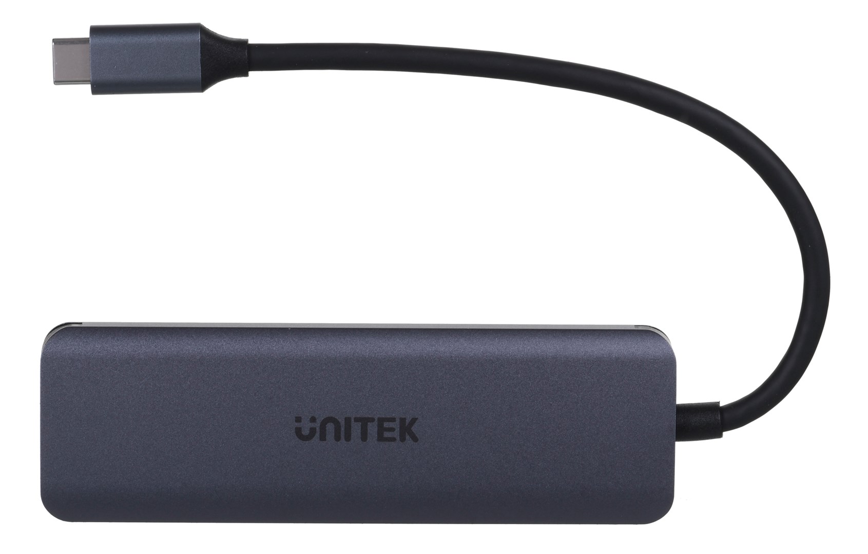 USB Hub USB-C Unitek uHUB Q4 Next 4-në-1, i hirtë