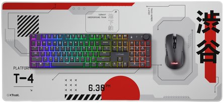 Mousepad Trust GXT 759 XXL Japan, 93x30cm, e bardhë