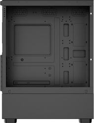 Kasë kompjuteri 1stCOOL G6 Noble, Mid Tower ATX, panel anësor transparent, 4x 120mm ARGB, e zezë