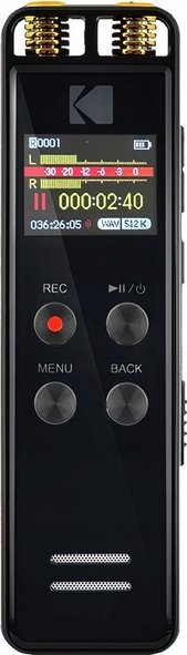Диктафон Kodak VRC 550, вградена меморија, USB C, црн
