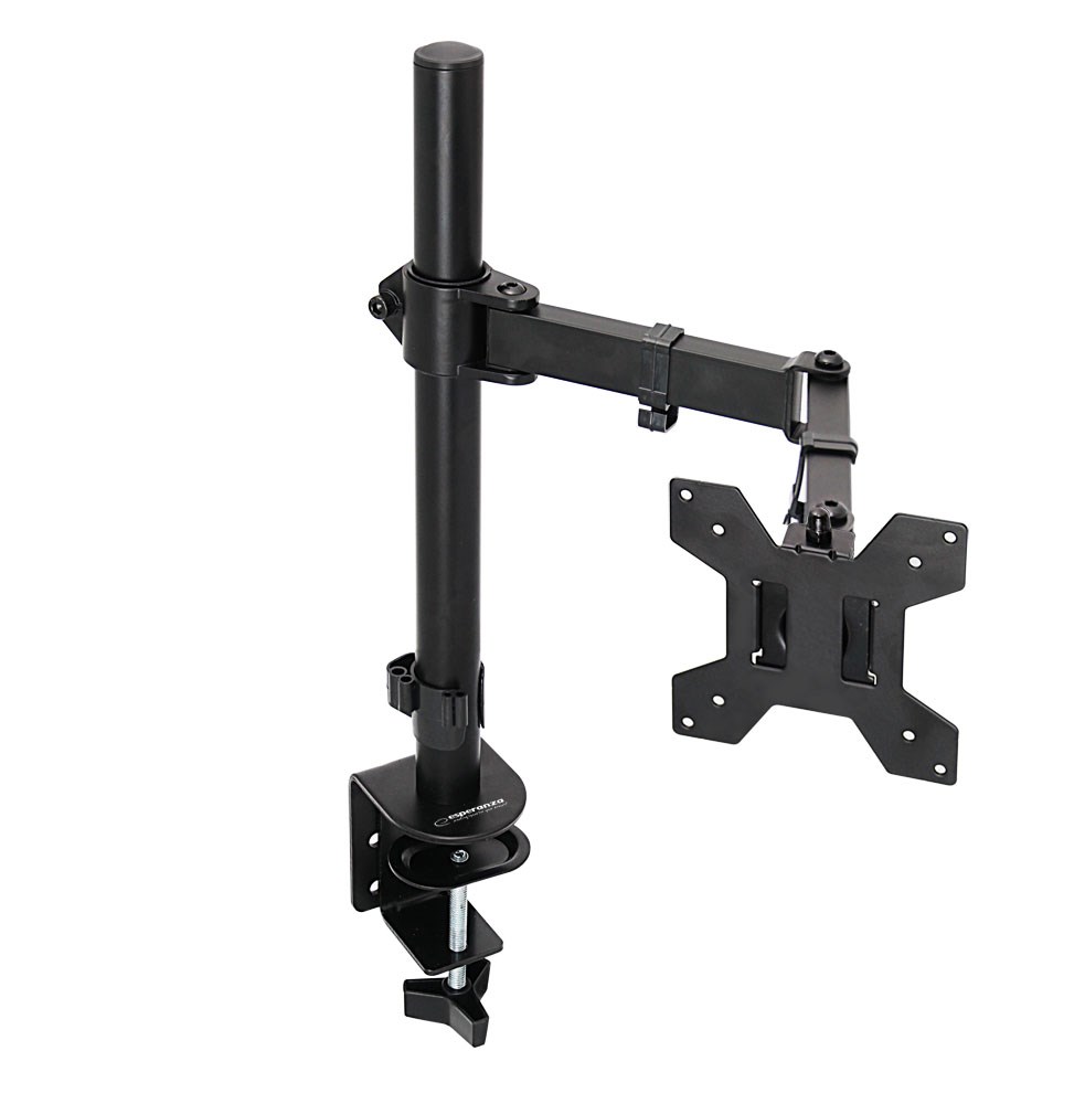 Mbajtëse tavoline për monitor Esperanza Horkos, 10"-27", VESA 75x75/100x100, e zezë