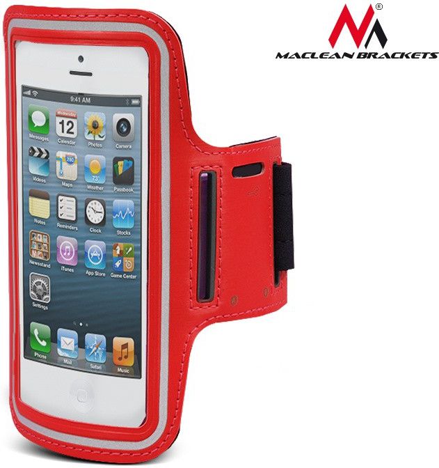 Mbajtëse për celular Maclean, 4.8", e kuqe
