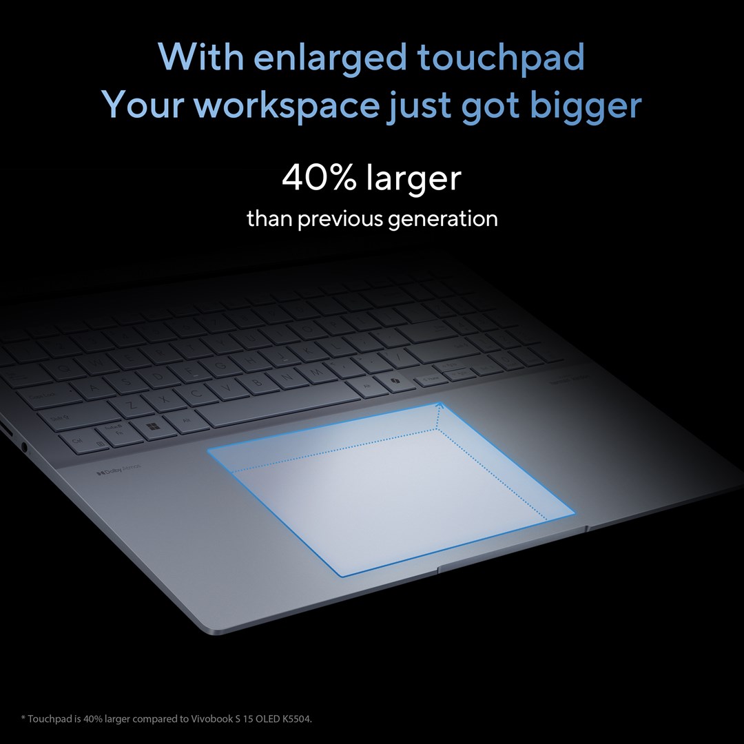 Laptop ASUS Vivobook S, 16", Intel 155H, 32 GB RAM, 1 TB SSD, i kaltër