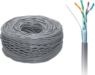 Kabllo rrjeti Cabletech FTP Cat5e, 305m, bakër, gri