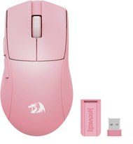 Maus за гејминг Redragon K1NG M916P LIT 1K, безжичен и со кабел, 49 g, розов
