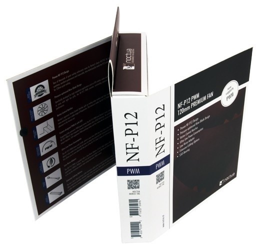 Ftohës Noctua NF-P12 PWM, 120 mm, i kaftë - bardhë