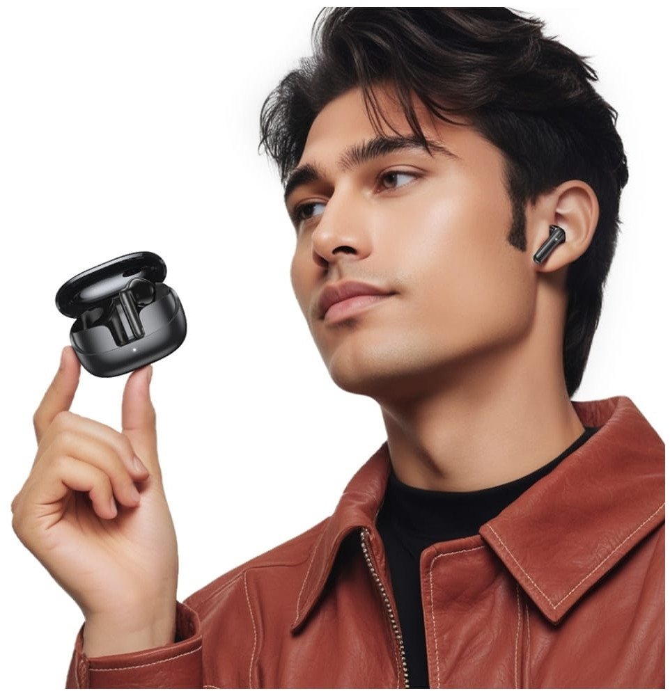 Kufje Bluetooth Usams TWS IF27, pa tela, 5h, të zeza