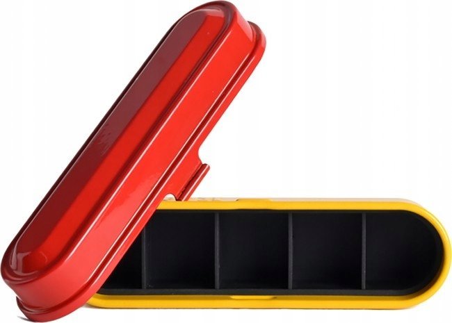 Kuti filmi Kodak Film Case, për 5 filma 35mm, çelik, e kuqe