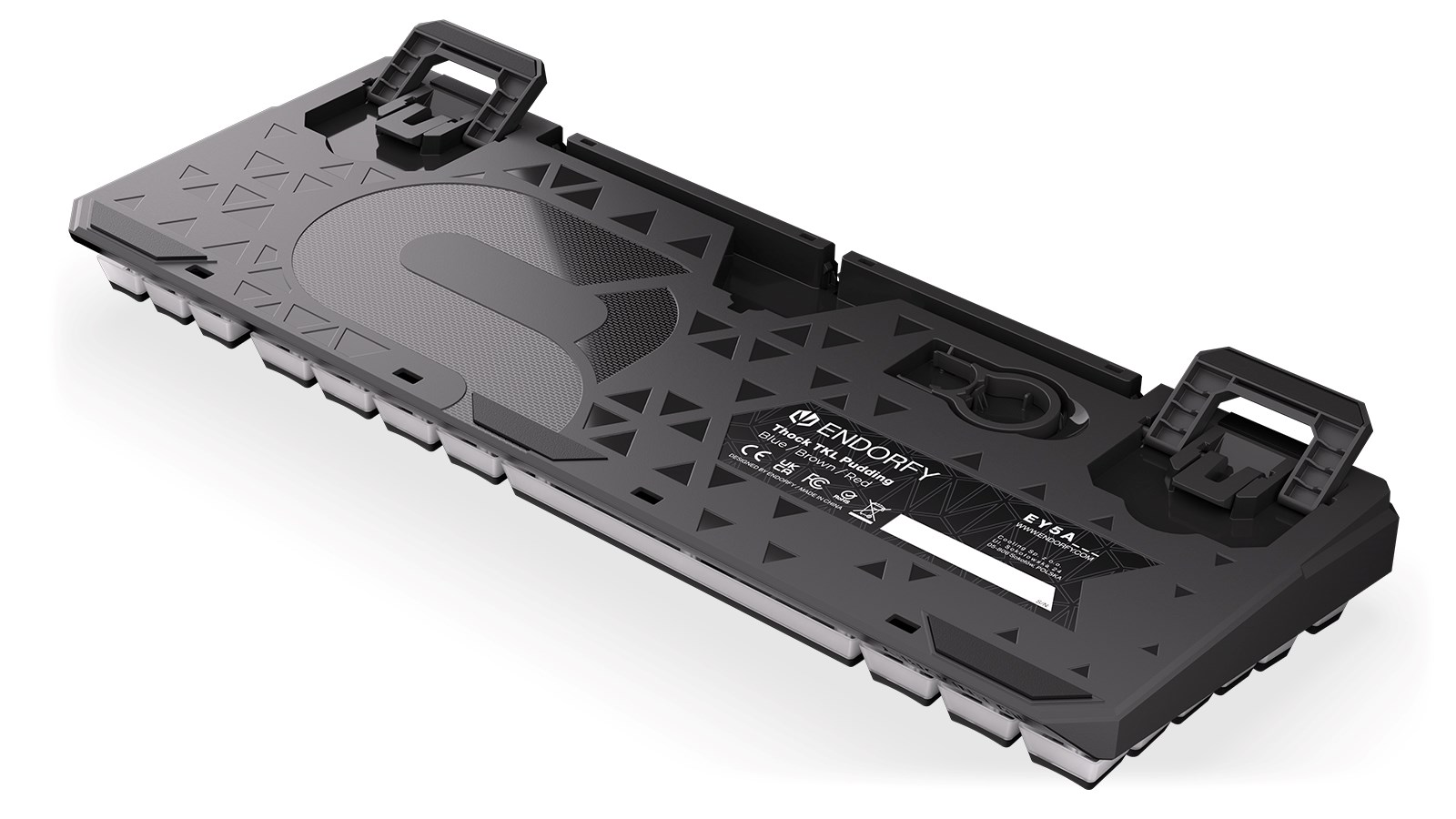 Tastierë mekanike Gaming Endorfy THOCK TKL PUD, USB, Kailh Blue, RGB