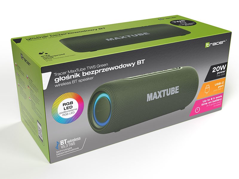Altoparlant Bluetooth Tracer MaxTube 20W TWS TRAGLO47359