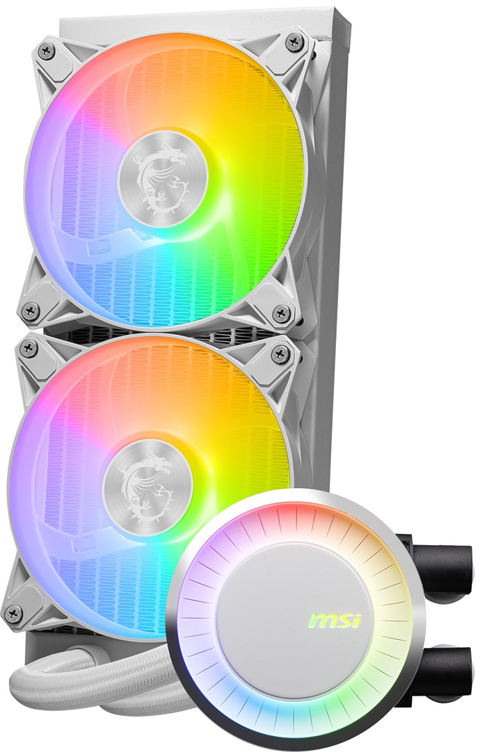 Ftohës me ujë MSI MAG CoreLiquid E240, 277x119mm, i bardhë