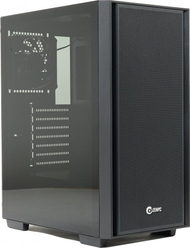 Kutia e kompjuterit ZenPC Flow TG, Midi Tower, 4x fan P12 PWM ARGB, e zezë