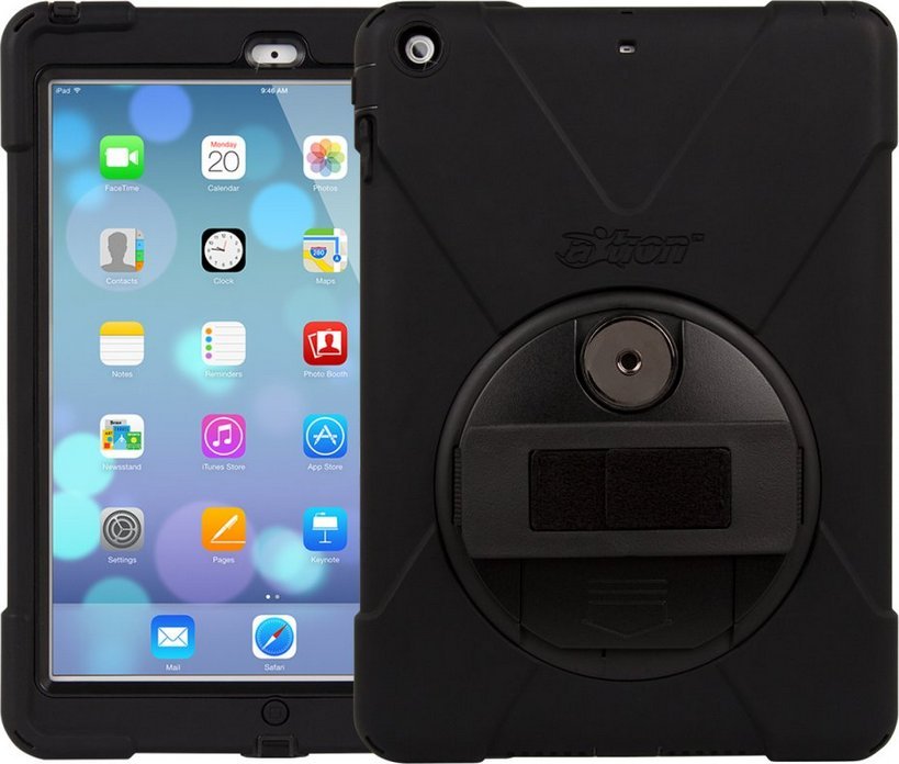 Mbështjellës tablet Joyfactory JOY aXtion Bold MP për iPad Air, mbrojtje e fortë, i zi