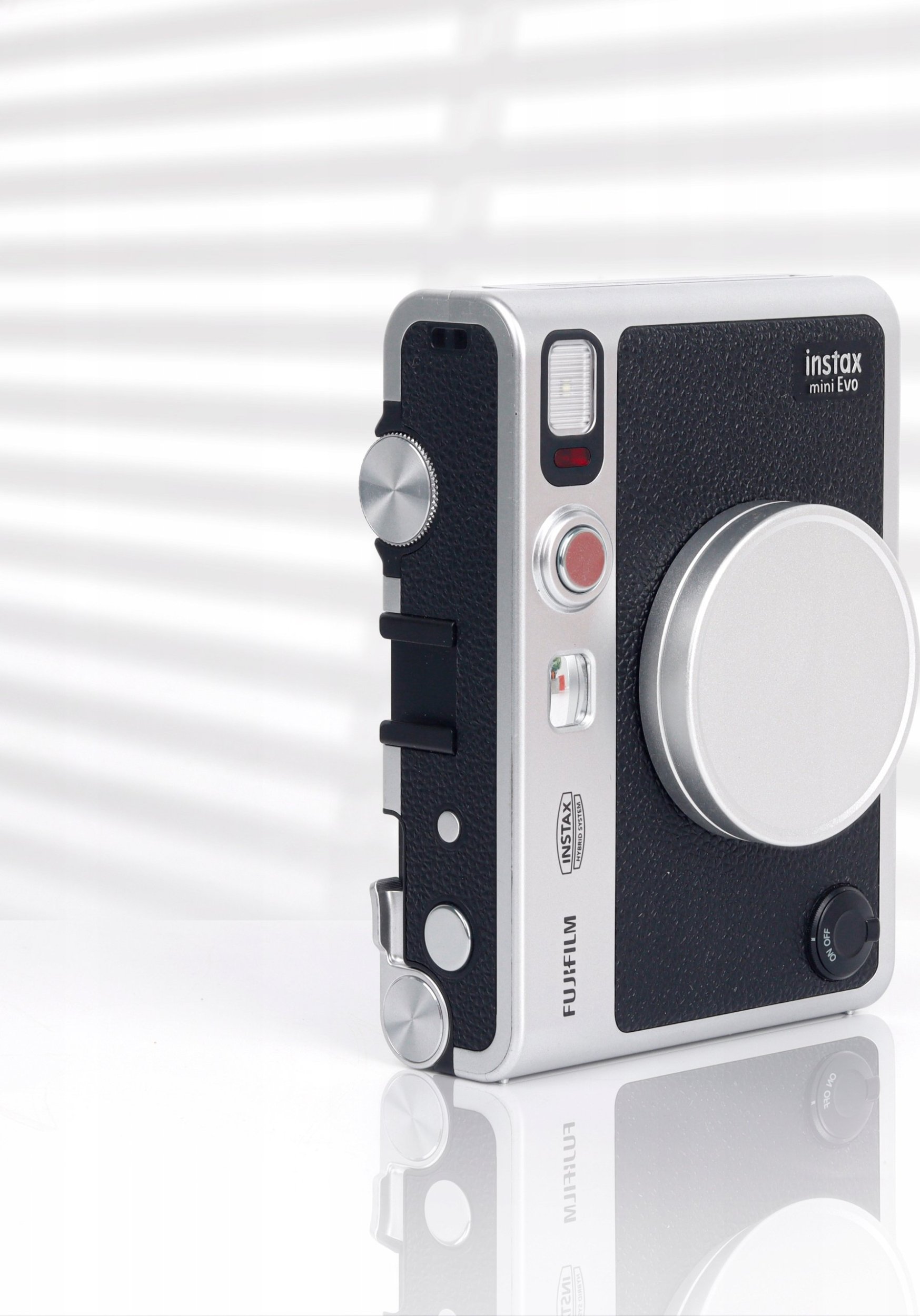 Заштитен капак за леќа Fujifilm Instax Mini Evo, посебен за моделот, сребрен