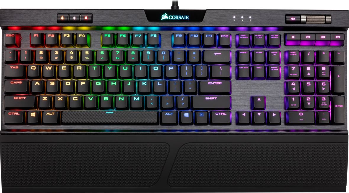 Tastierë Corsair K70 RGB MK.2 Rapidfire Low Profile (CH-9109018-NA), US, e zezë