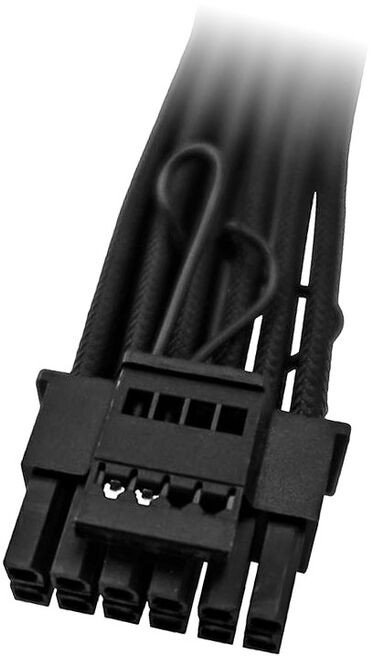 Kabllo adapter Singularity Computers PowerBoard, 8 pin PCIe në 12VHPWR, 600W, i zi